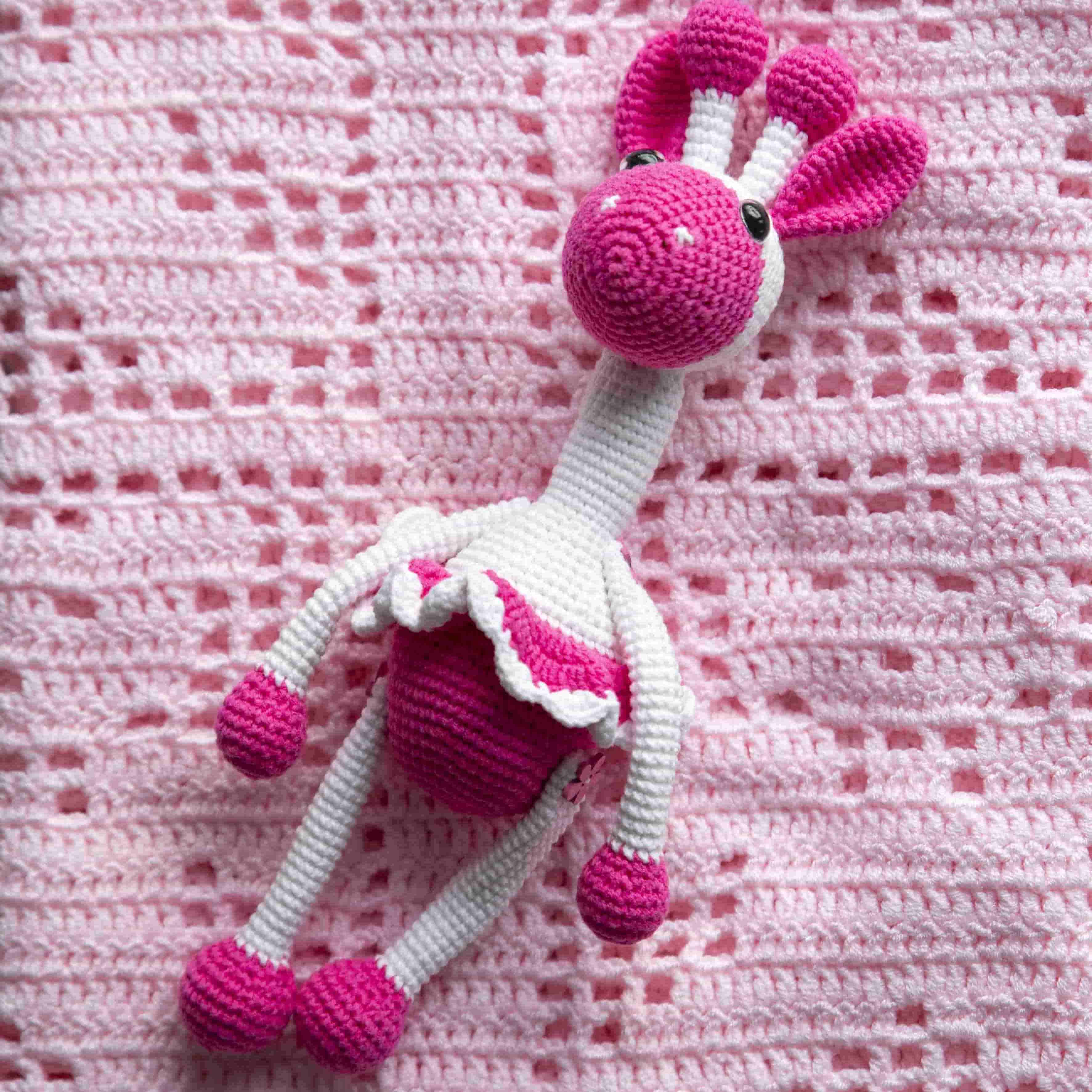 Childrens Pink Giraffe Toy